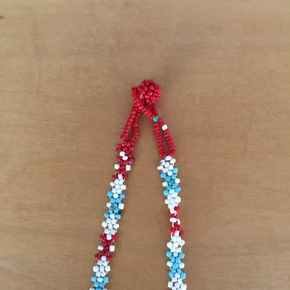 Native American Beaded Medicine Bag Pouch Necklace - Picture 5 of 6